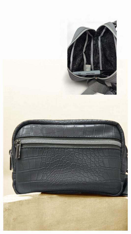 Cross-body and waist bag (all in one)